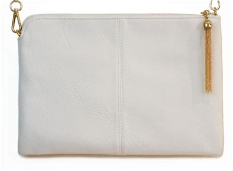 Vegan leather clutch bag Celine White in Vegan leather 